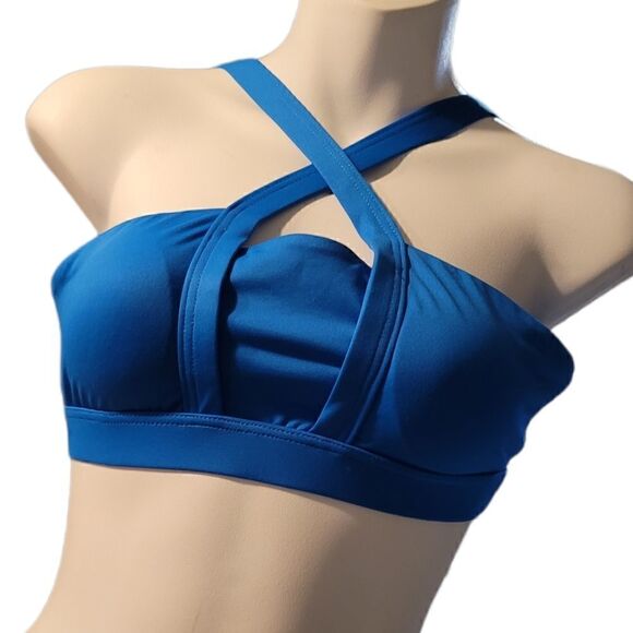 Xinki Cross Halter Bikini Top - Picture 1 of 14